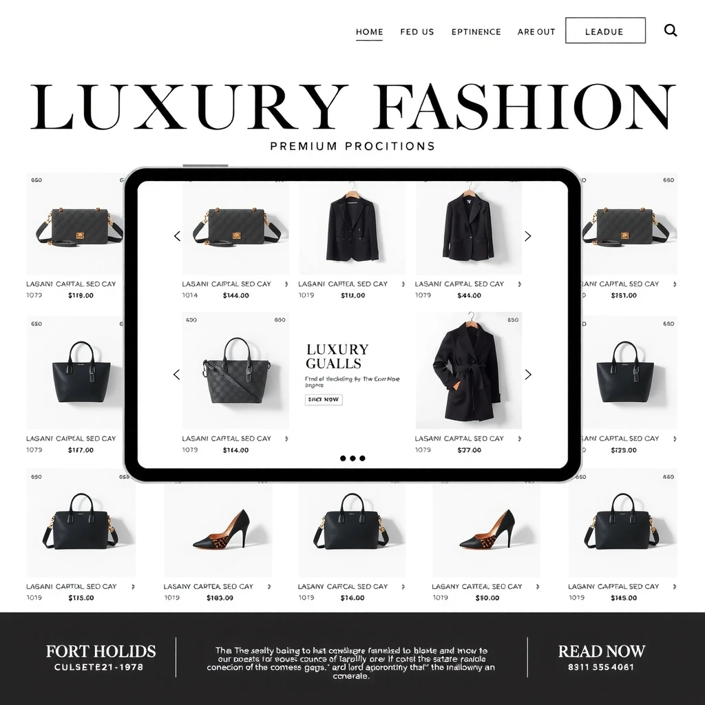 Luxury fashion e-commerce website