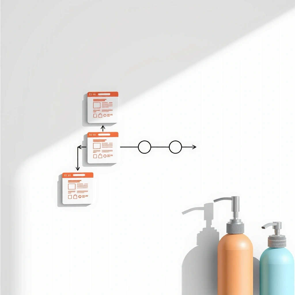 Web design process visualization